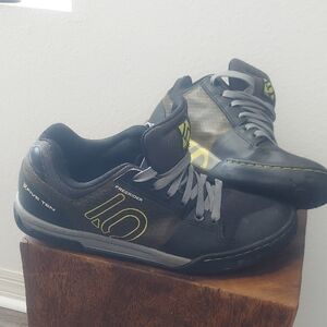 adidas Five Ten Freerider Pro Sneakers - Black, Gray, Florescent Green.